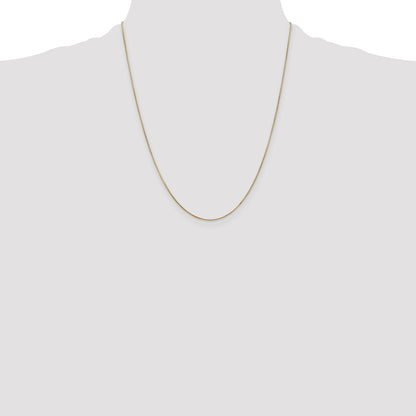 14K 22 inch .65mm Round Snake with Lobster Clasp Chain