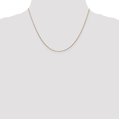 14K 18 inch .8mm Round Snake with Lobster Clasp Chain