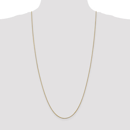 14K 30 inch 1.1mm Round Snake with Lobster Clasp Chain