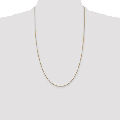 14K 26 inch 1.4mm Round Snake Lobster Clasp Chain