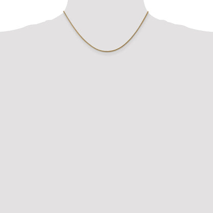 14K 16 inch 1.6mm Round Snake Lobster Clasp Chain