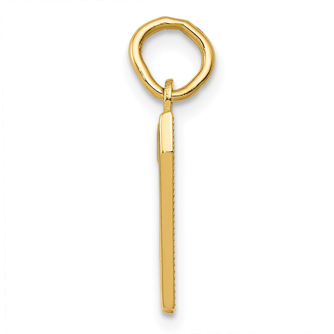 14k Small Polished Number 7 Charm