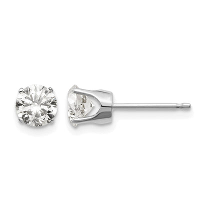 14kw 1.00ct. I2 K-L Diamond Stud Push-on Post Earrings