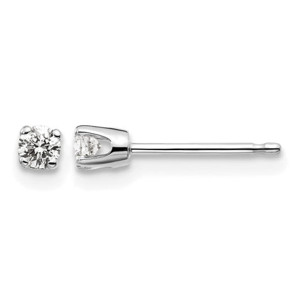 14kw .15ct I2 K-L Diamond Stud Push-on Post Earrings