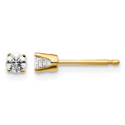 14ky .20ct. I2 K-L Diamond Stud Push-on Post Earrings