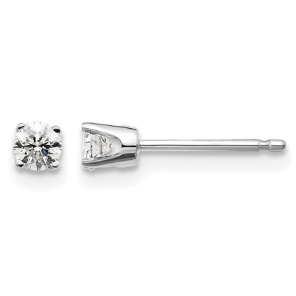 14kw .20ct I2 K-L Diamond Stud Push-on Post Earrings