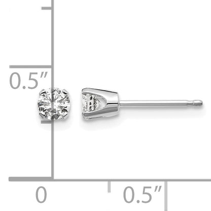 14kw .30ct I2 K-L Diamond Stud Push-on Post Earrings