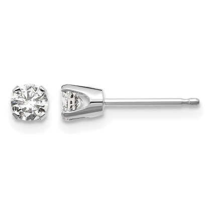 14kw .30ct I2 K-L Diamond Stud Push-on Post Earrings
