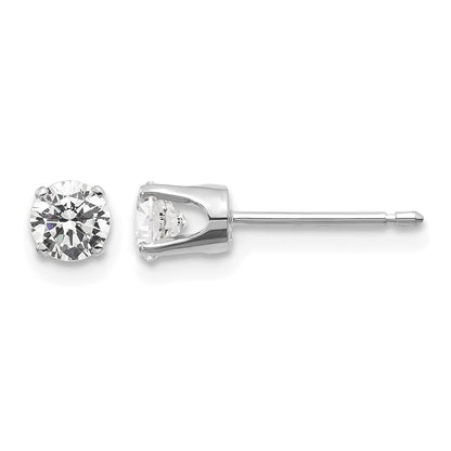 14kw .50ct I2 K-L Diamond Stud Push-on Post Earrings