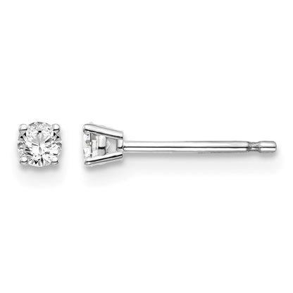14kw .15ct I1 J-K Diamond Stud Push-on Post Earrings