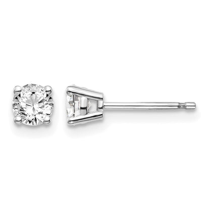14kw .60ct I1 J-K Diamond Stud Push-on Post Earrings