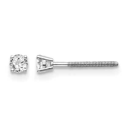 14kw .15ct VS2/SI1 G-I Diamond Stud Thread on/off Post Earrings