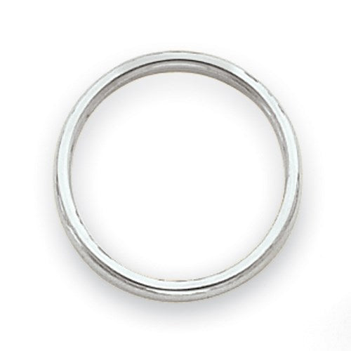 14k White Gold Polished 2mm Stackable Band Size 6