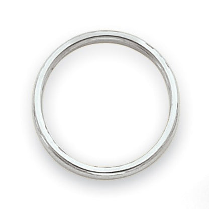 14k White Gold Polished 2mm Stackable Band Size 6
