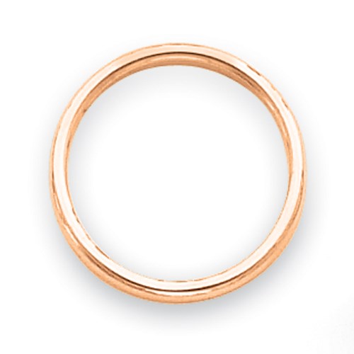 14k Rose Gold Polished 2mm Stackable Band Size 7