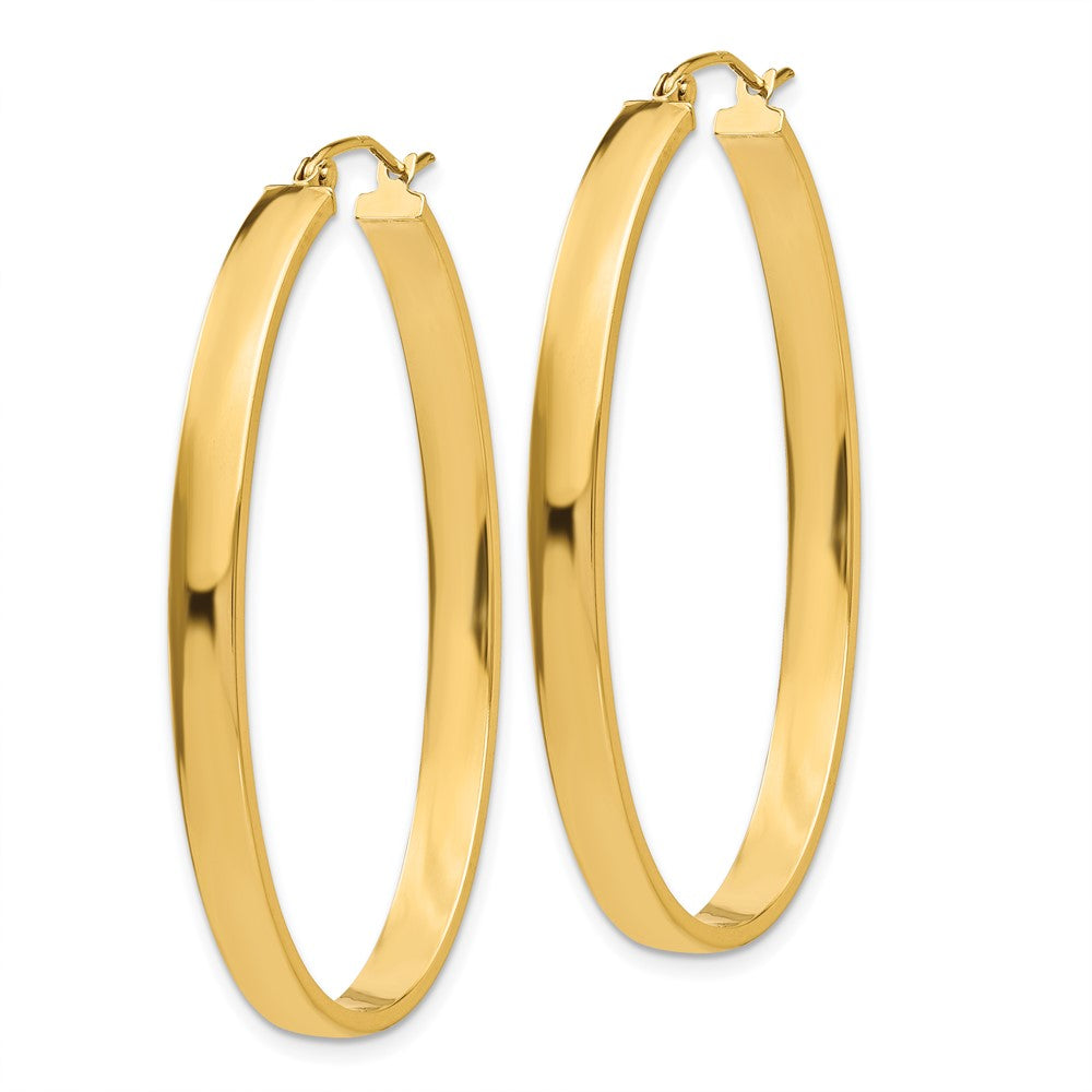 14k Lightweight Oval Hoop Earrings