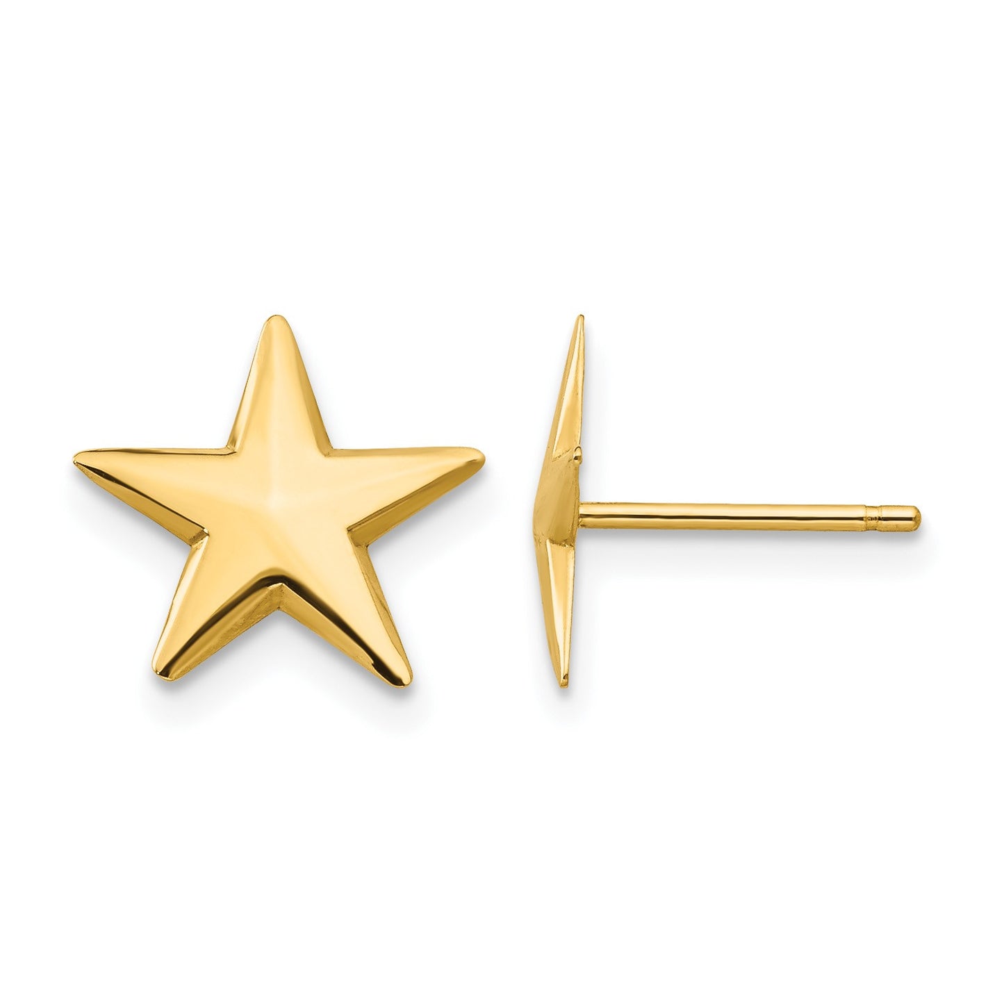 14k Nautical Star Post Earrings