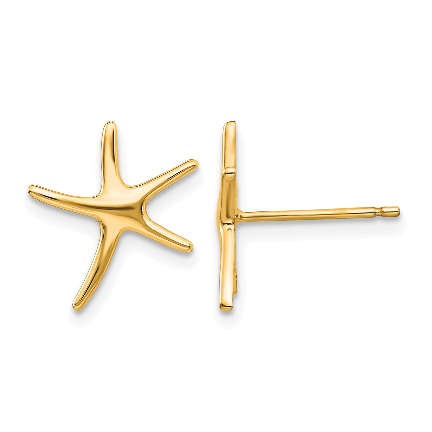 14k Starfish Post Earrings