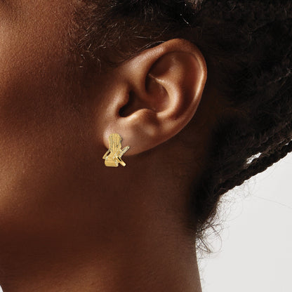 14K 2-D Beach Chair Post Earrings
