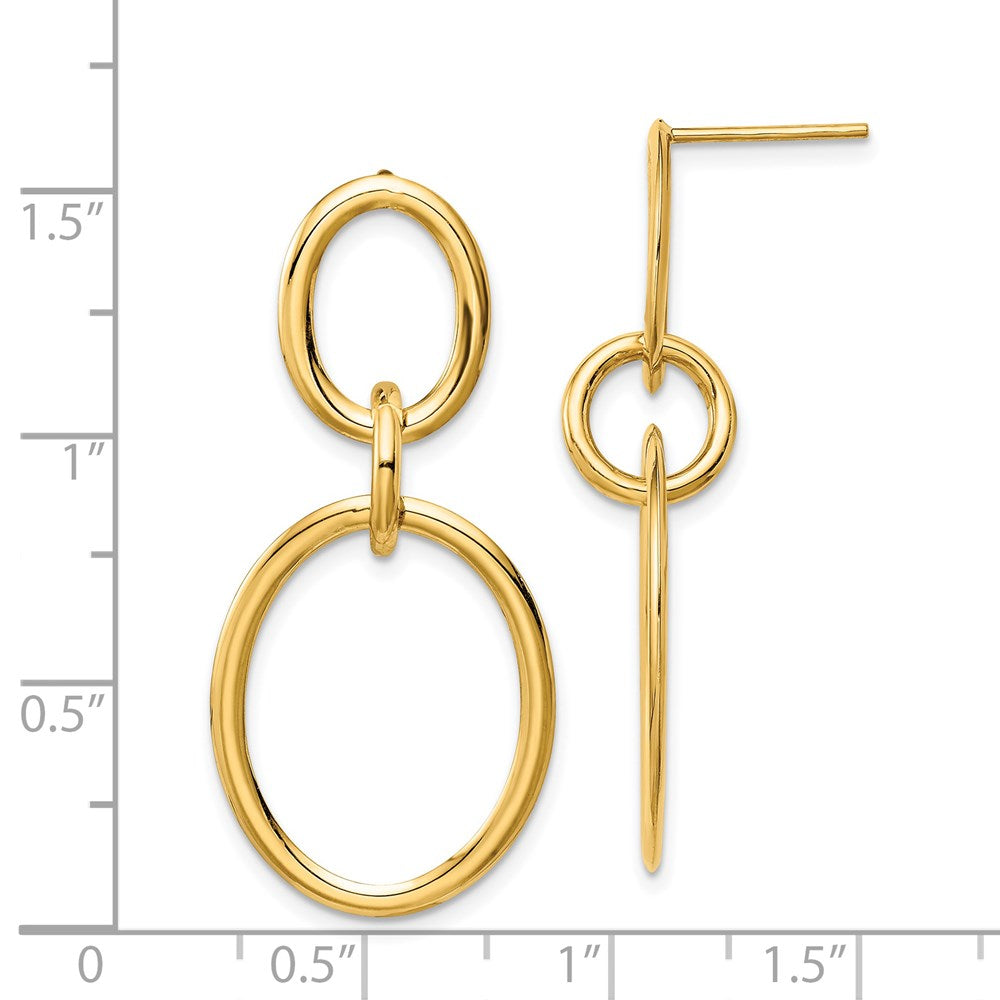 14K Yellow Gold Hoop Earrings