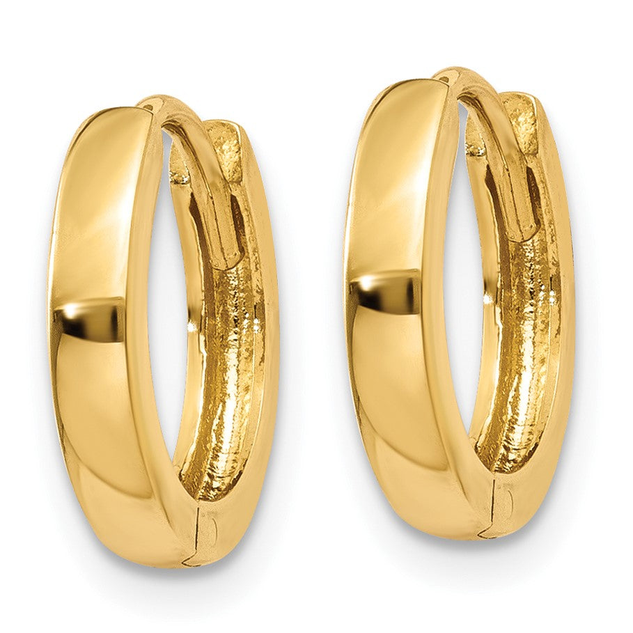 14k 1.8mm Round Hinged Hoop Earrings