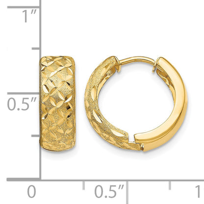 14k 5mm Hinged Hoop Earrings