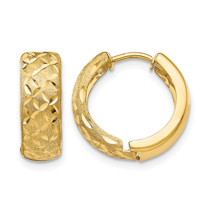 14k 5mm Hinged Hoop Earrings