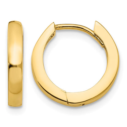 14k Round Hinged Hoop Earrings