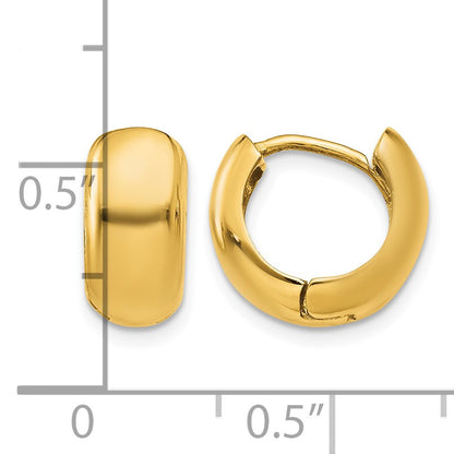 14K Hinged Hoop Earrings