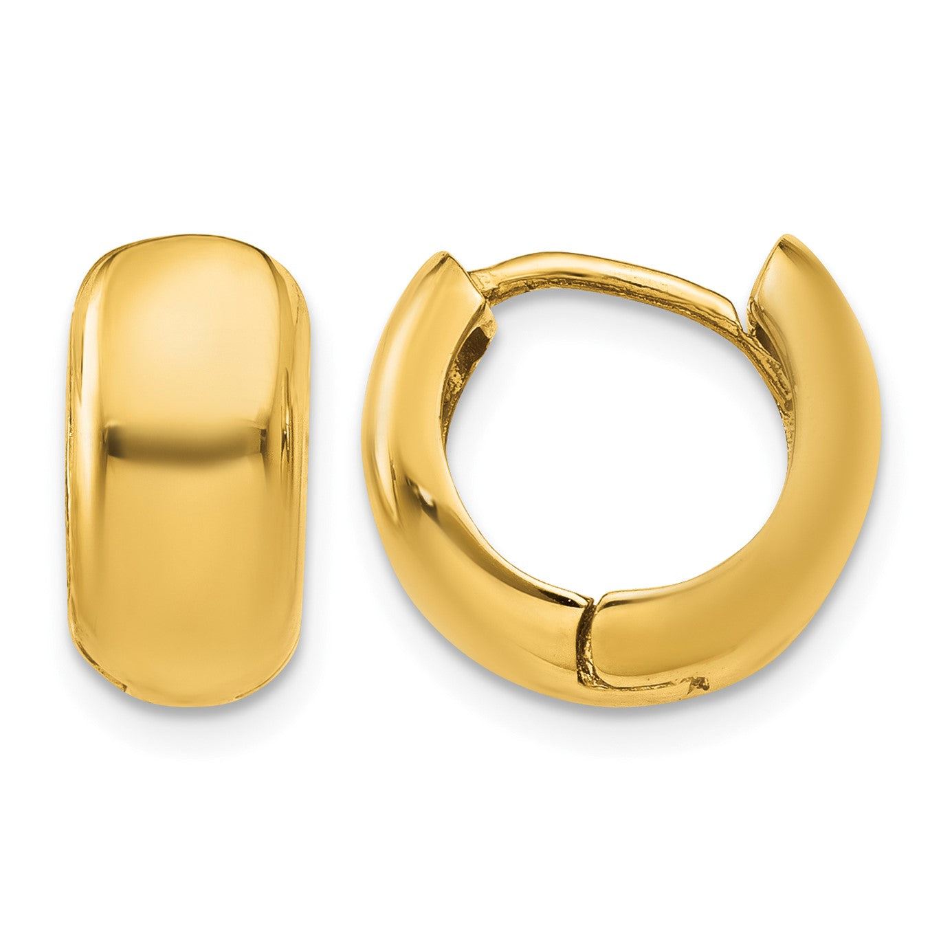 14K Hinged Hoop Earrings