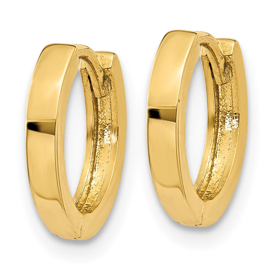14k Round Hinged Hoop Earrings