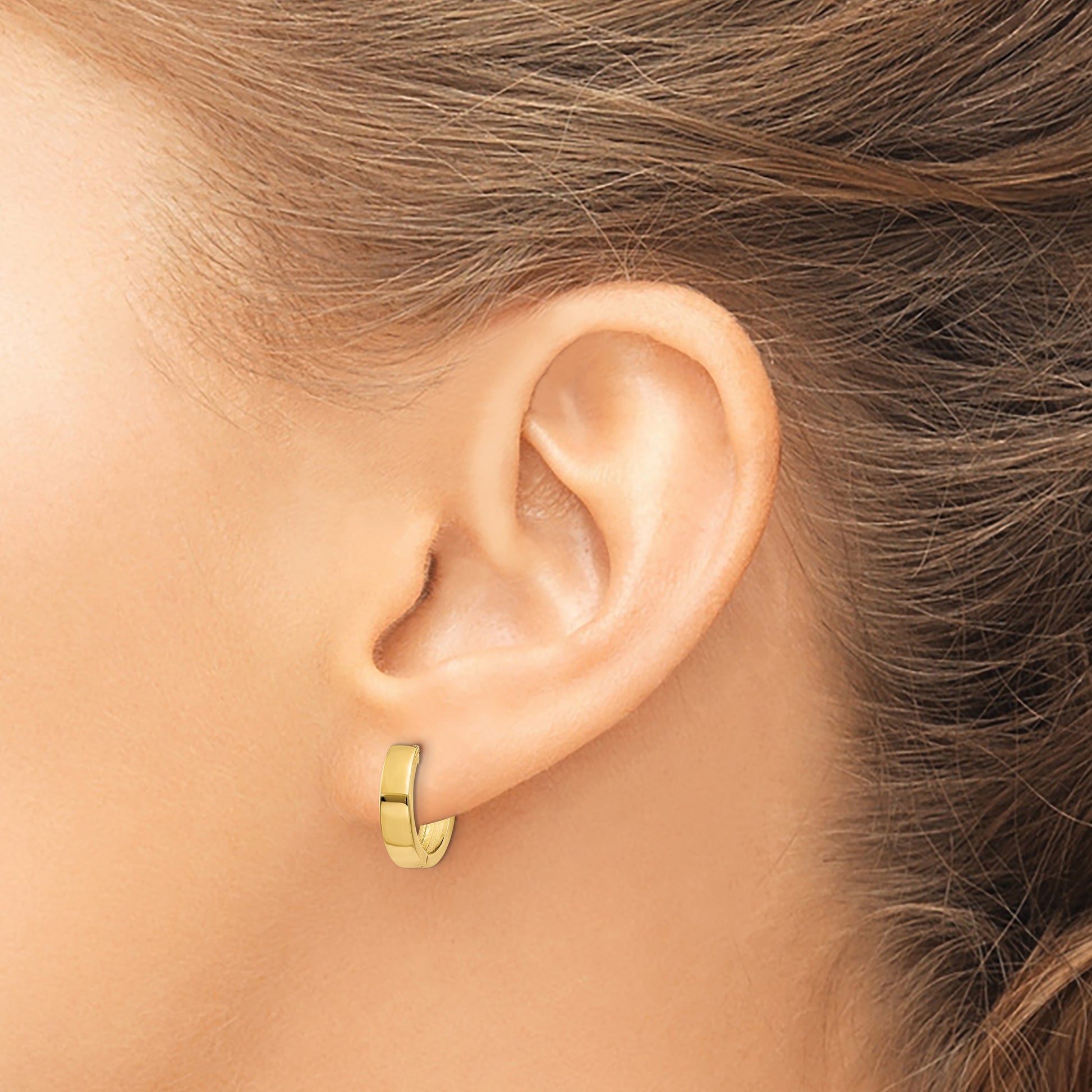 14k Round Hinged 2.5mm Hoop Earrings