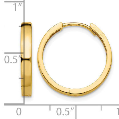 14K Hinged Hoop Earrings