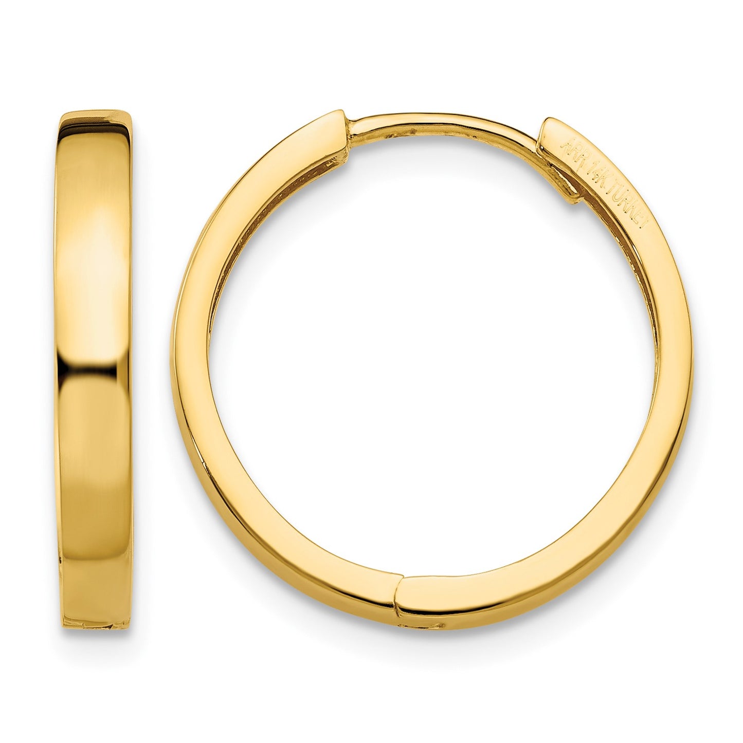 14K Hinged Hoop Earrings