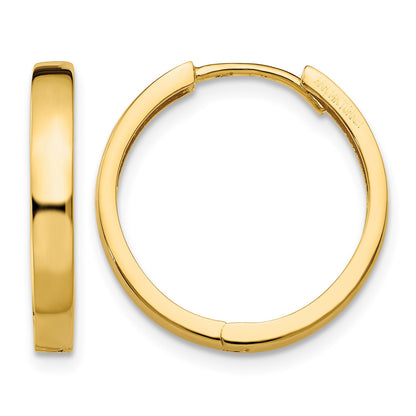 14K Hinged Hoop Earrings
