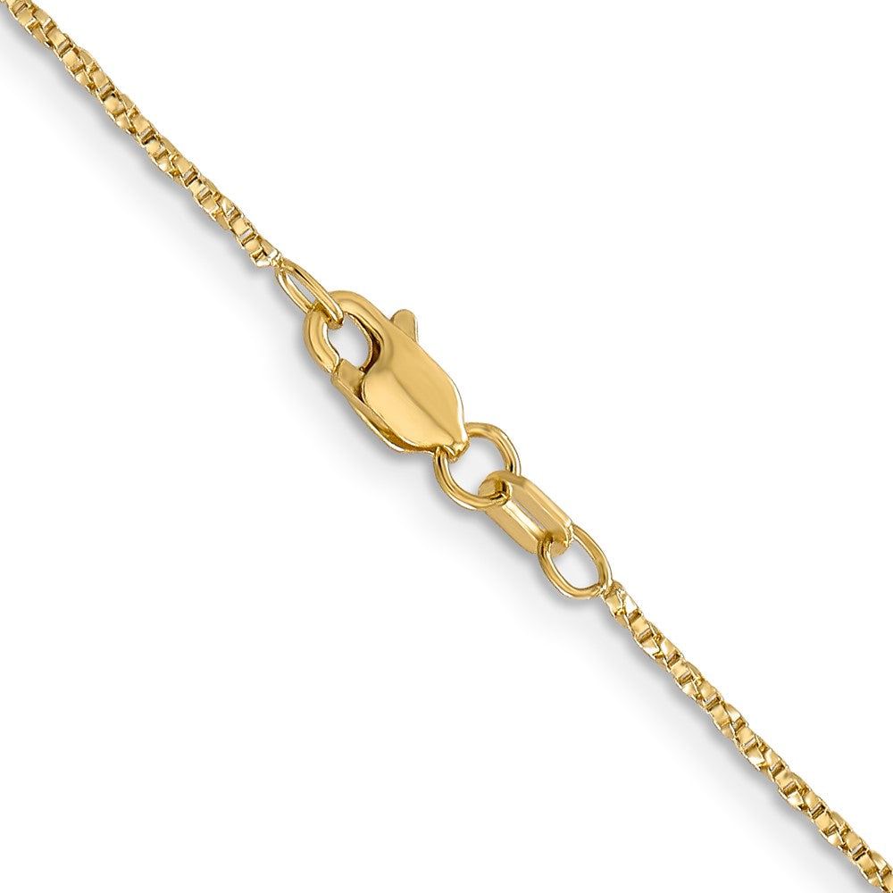 14K 18 inch .95mm Twisted Box with Lobster Clasp Chain