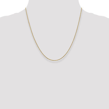 14K 20 inch .95mm Twisted Box with Lobster Clasp Chain