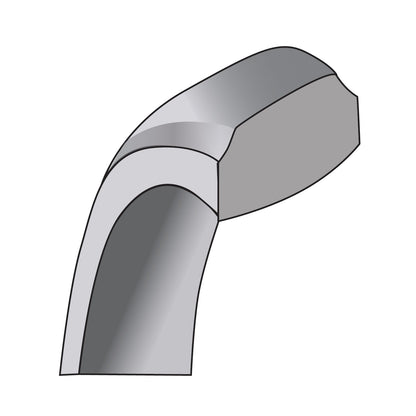 Sterling Silver 4mm Beveled Edge Size 9 Band