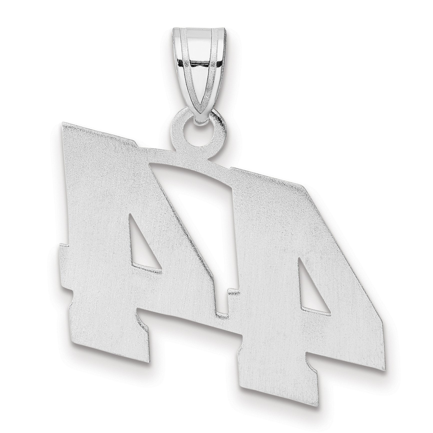 14kw Polished Block Number 44 Pendant