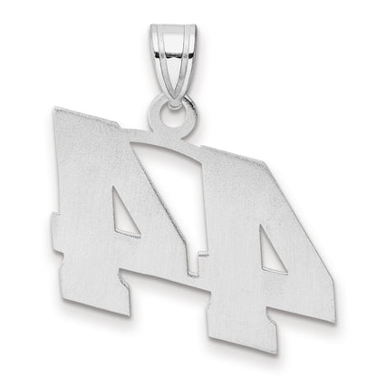 14kw Polished Block Number 44 Pendant