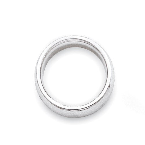 14k White Gold 3mm Standard Weight Comfort Fit Wedding Band Size 4