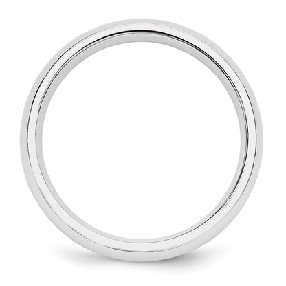 14k White Gold 5mm Standard Weight Comfort Fit Wedding Band Size 11.5