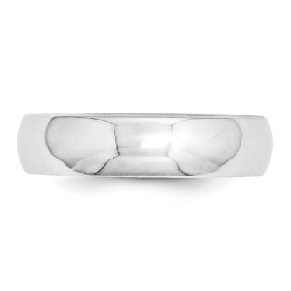 14k White Gold 5mm Standard Weight Comfort Fit Wedding Band Size 14