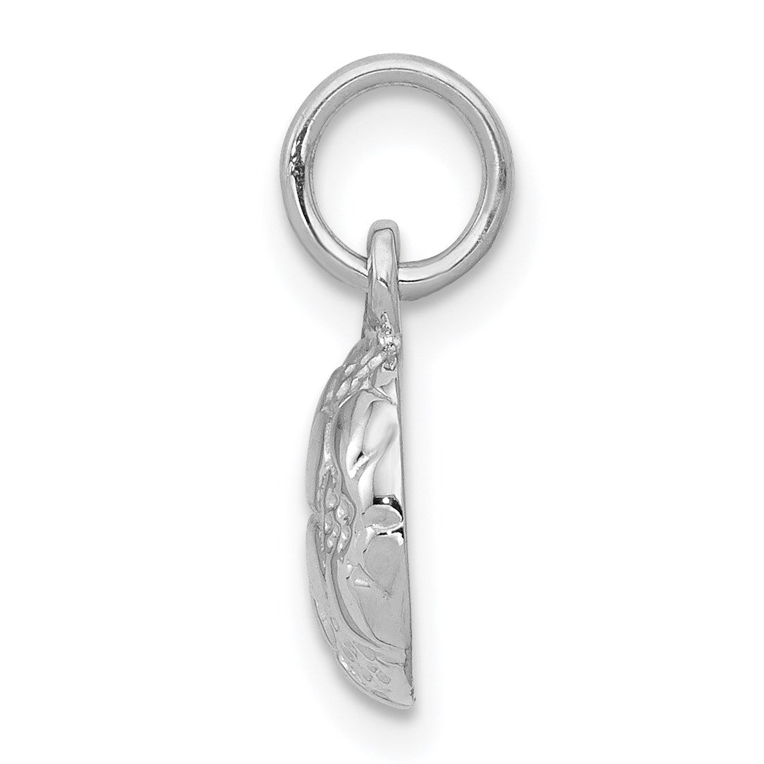 14k White Gold Domed Soccer Ball Charm