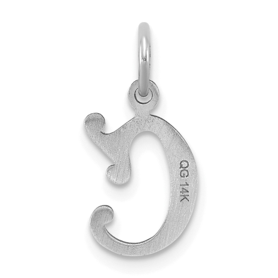 14KW Diamond-cut Letter C Initial Charm