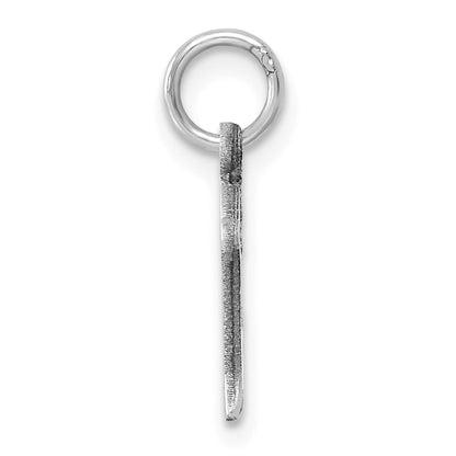 14KW Diamond-cut Letter D Initial Charm