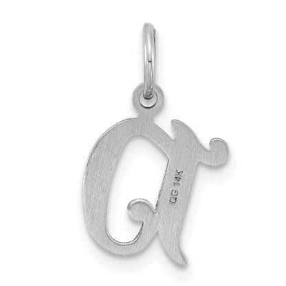 14KW Diamond-cut Letter D Initial Charm