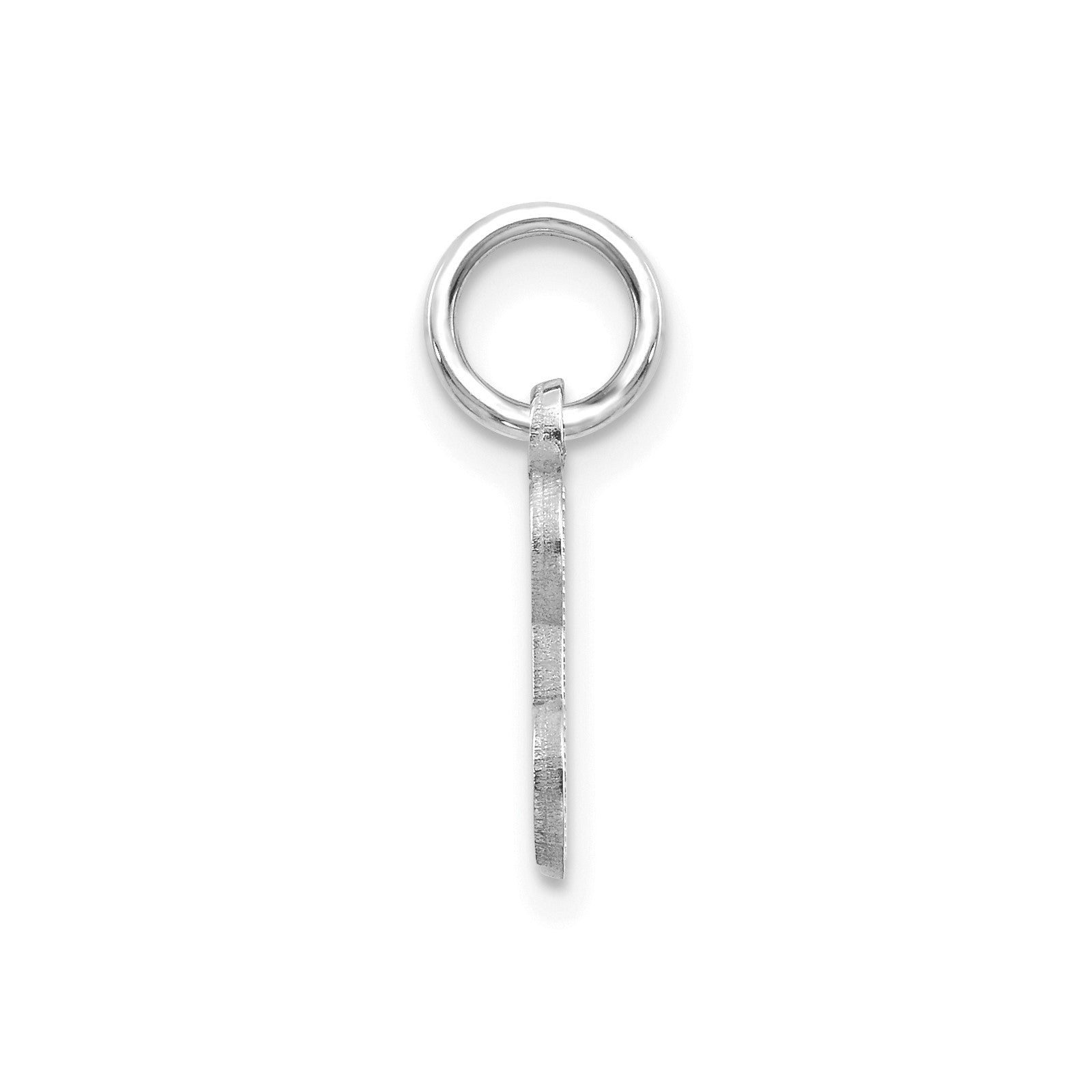 14KW Diamond-cut Letter E Initial Charm