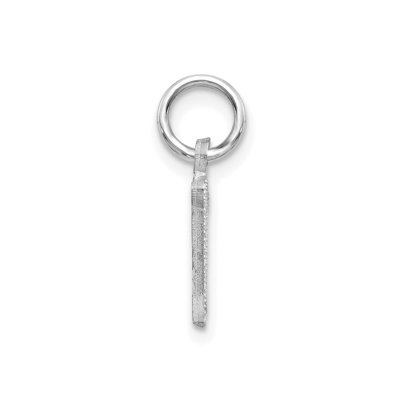 14KW Diamond-cut Letter M Initial Charm