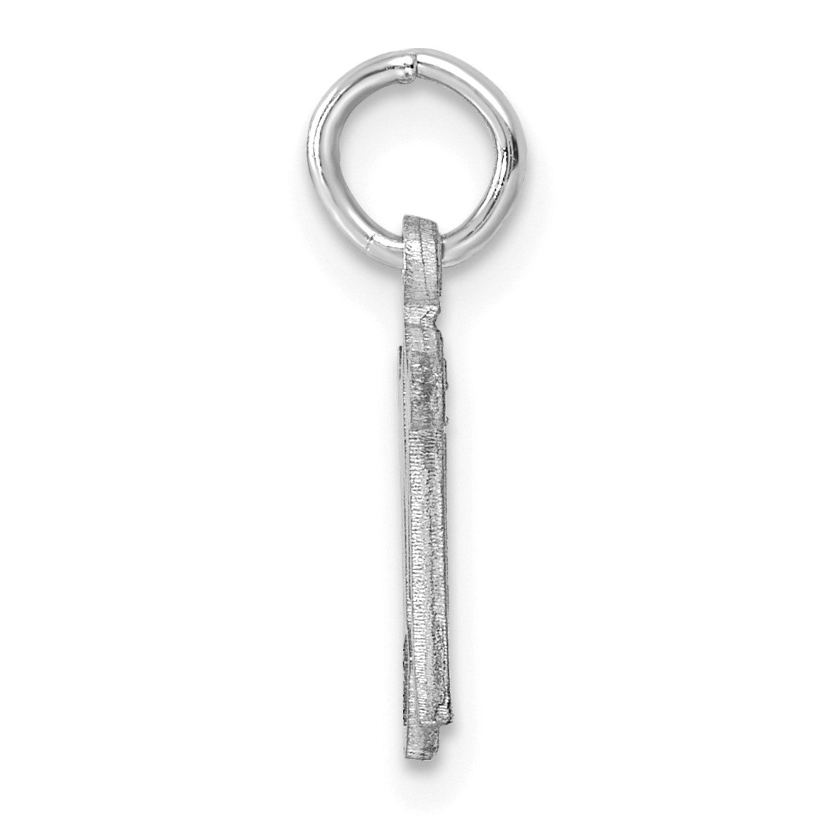14KW Diamond-cut Letter M Initial Charm
